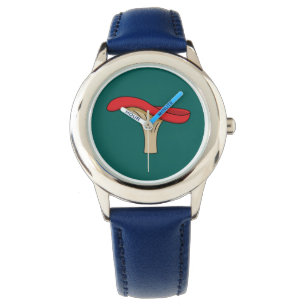 Cartoon Red Mushroom Watch