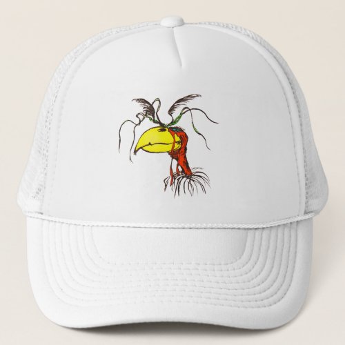 Cartoon Redneck Vulture Bird Trucker Hat