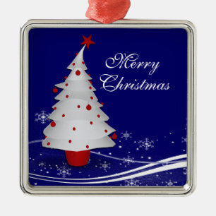 Cartoon Reindeer  Christmas Metal Ornament