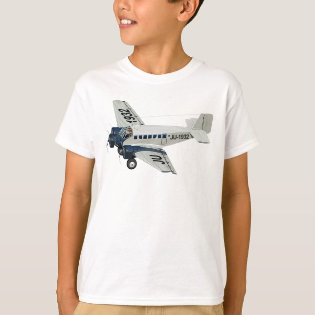 Cartoon retro airplane T-Shirt (Front)