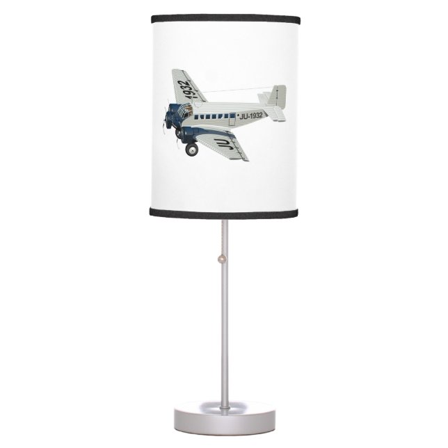Cartoon retro airplane table lamp (Front)