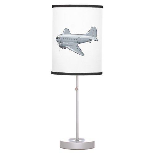 Cartoon retro airplane table lamp