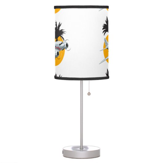 Cartoon retro airplane table lamp (Left)