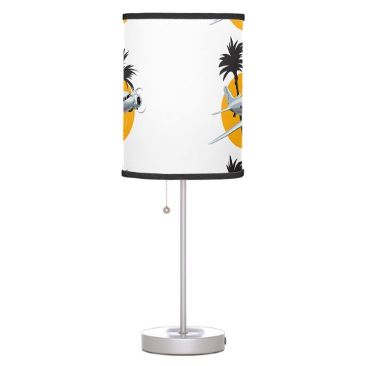 Cartoon retro airplane table lamp (Right)