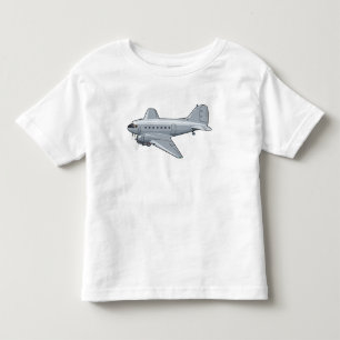 Cartoon retro airplane toddler t-shirt
