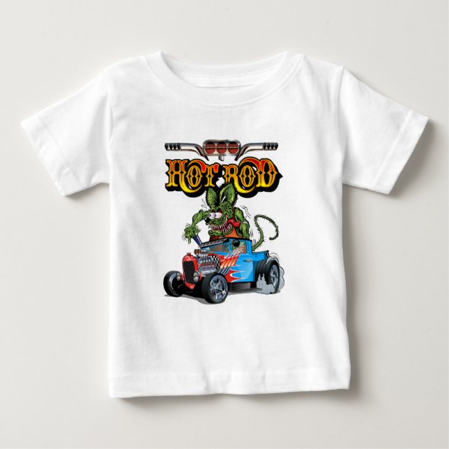 Cartoon retro hot rod baby T-Shirt (Front)
