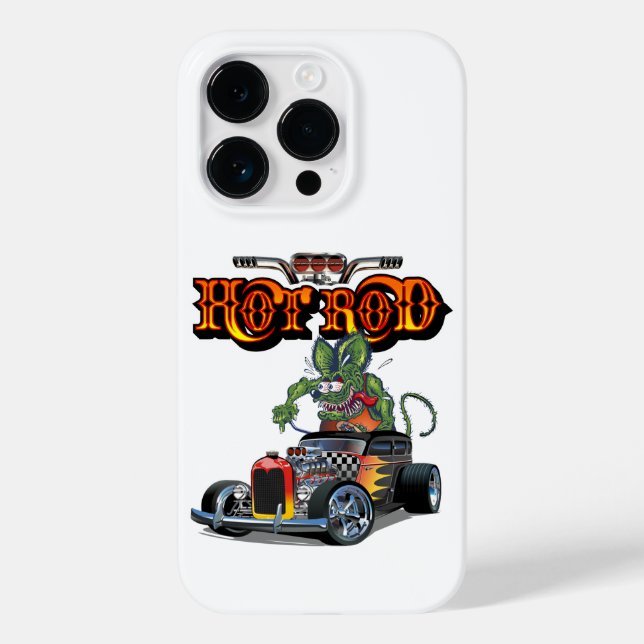 Cartoon retro hot rod Case-Mate iPhone case (Back)