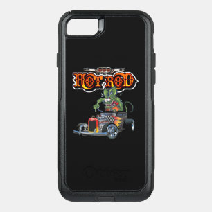 Cartoon retro hot rod OtterBox commuter iPhone SE/8/7 case