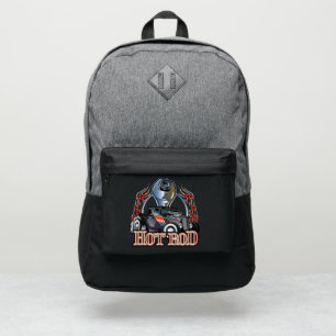 Cartoon retro hot rod port authority® backpack