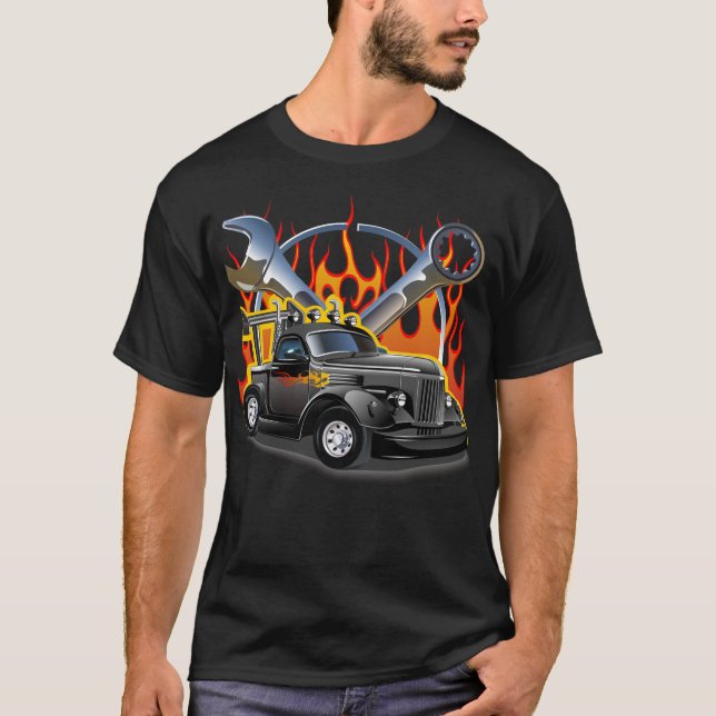 Cartoon retro hot rod T-Shirt (Front)