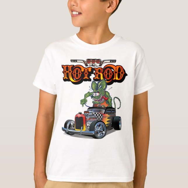 Cartoon retro hot rod T-Shirt (Front)