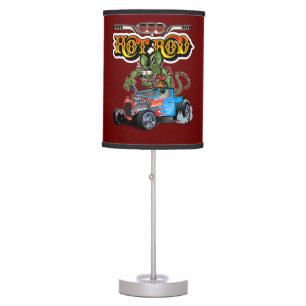 Cartoon retro hot rod table lamp