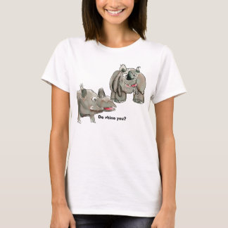 Cartoon Rhino You Custom T-Shirt Apparel