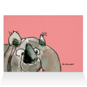 Cartoon Rhinos Card to Customize (Inside Horizontal (Top))