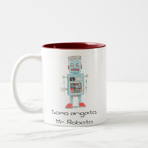 cartoon_robot Domo arigato Mr Roboto Two_Tone Coffee Mug