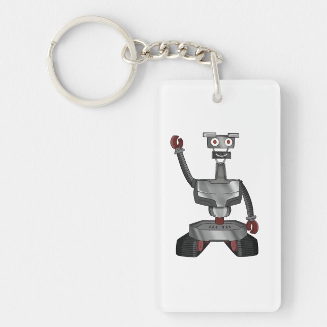 cartoon robot keychain (Front)