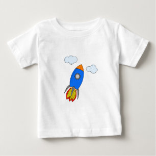 Cartoon Rocket Baby T-Shirt