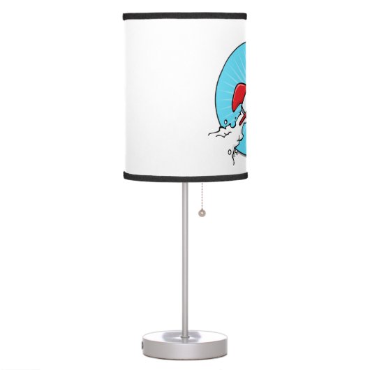 Cartoon Rocket Ship Design Table Lamp (Left)