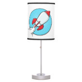 Cartoon Rocket Ship Design Table Lamp (Front)