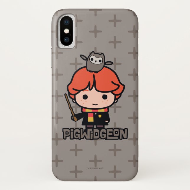 Cartoon Ron Weasley and Pigwidgeon Case-Mate iPhone Case (Back)