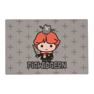 Cartoon Ron Weasley and Pigwidgeon Placemat