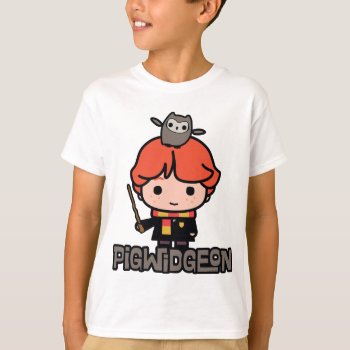 Cartoon Ron Weasley And Pigwidgeon T-shirt by harrypotter at Zazzle