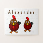 Cartoon Rooster Jigsaw Puzzle