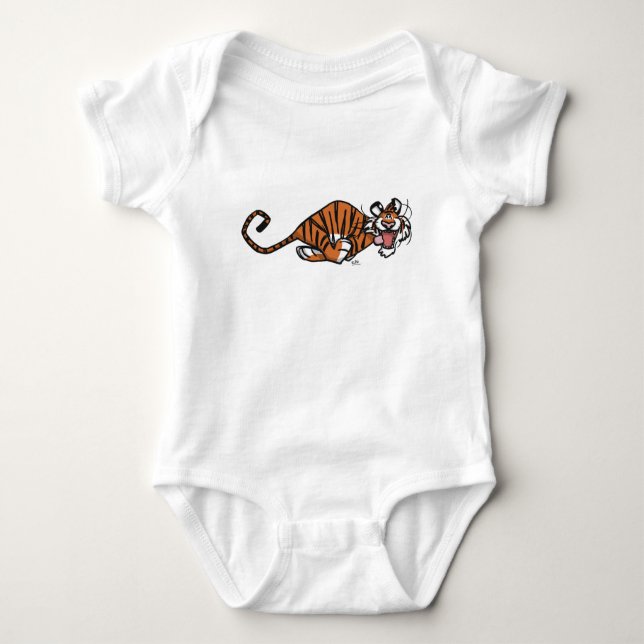 Cartoon Running Tiger Baby Apparel Baby Bodysuit (Front)