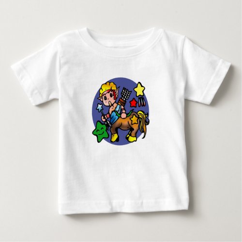 Cartoon Sagittarius Archer Centaur Baby T_Shirt