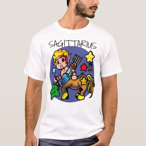 Cartoon Sagittarius Archer Centaur T_Shirt