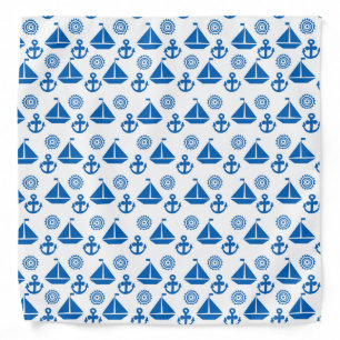 Cartoon Sail Boat Pattern Bandana