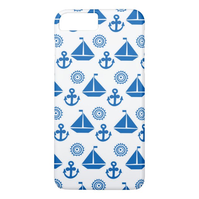 Cartoon Sail Boat Pattern Case-Mate iPhone Case (Back)