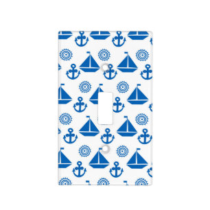 Cartoon Sail Boat Pattern Light Switch Cover