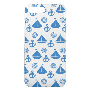 Cartoon Sail Boat Pattern iPhone 8 Plus/7 Plus Case