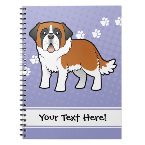 Cartoon Saint Bernard Notebook