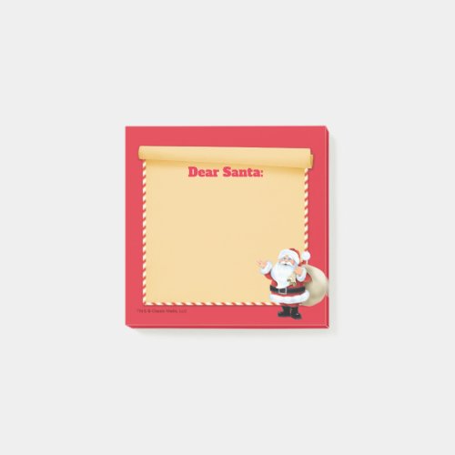 Cartoon Santa Claus Delivering Toys Post_it Notes