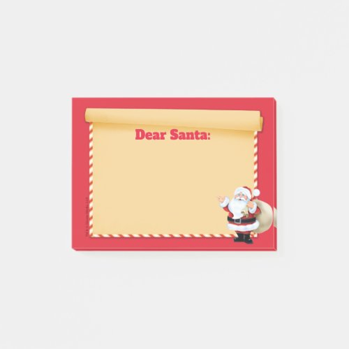 Cartoon Santa Claus Delivering Toys Post_it Notes