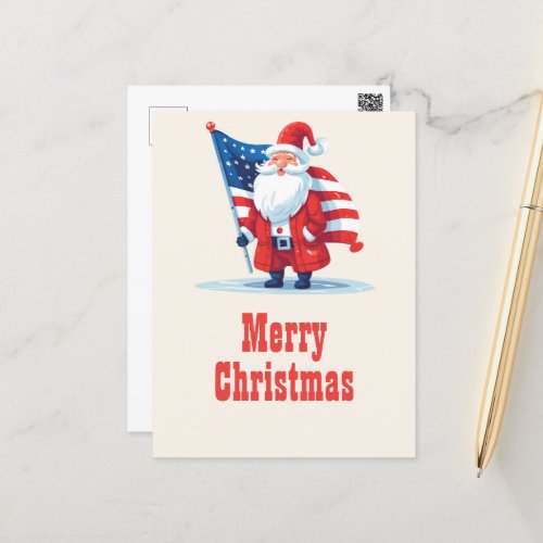 Cartoon Santa Claus Freedom Postcard