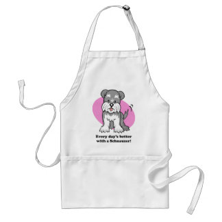 Cartoon Schnauzer Apron