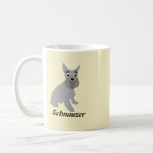 Cartoon Schnauzer Coffee Mug