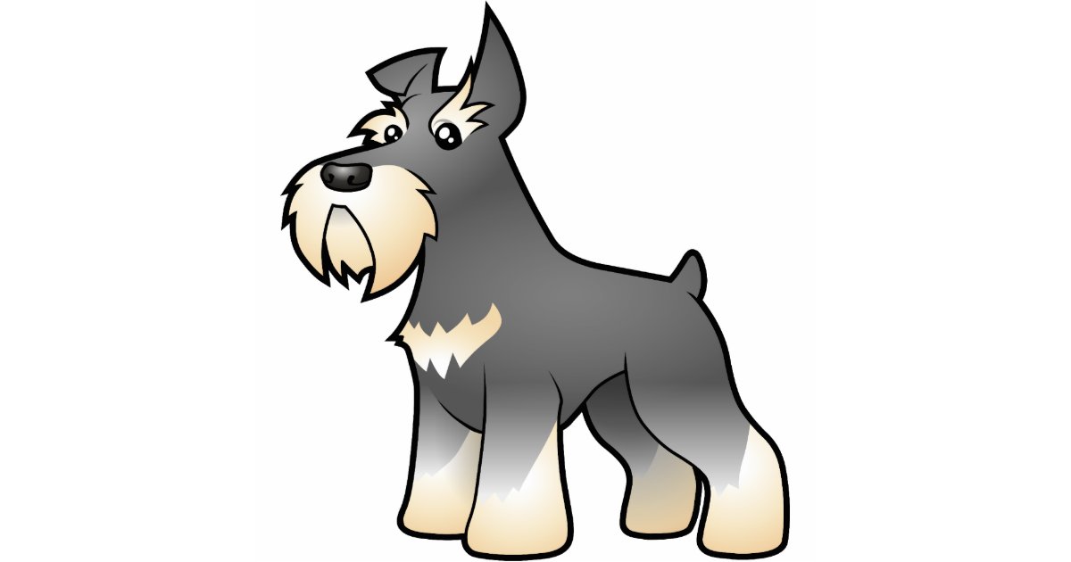 Cartoon Schnauzer Cutout | Zazzle