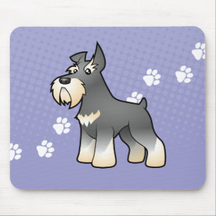 Cartoon Schnauzer Mouse Pad