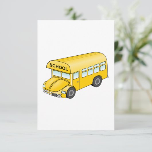 Cartoon School Bus (Standing Front)