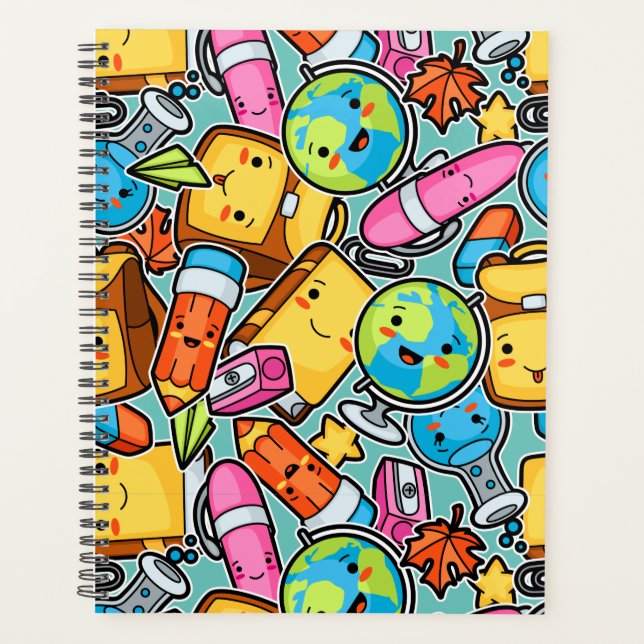 Cartoon School Pattern Planner (Front)