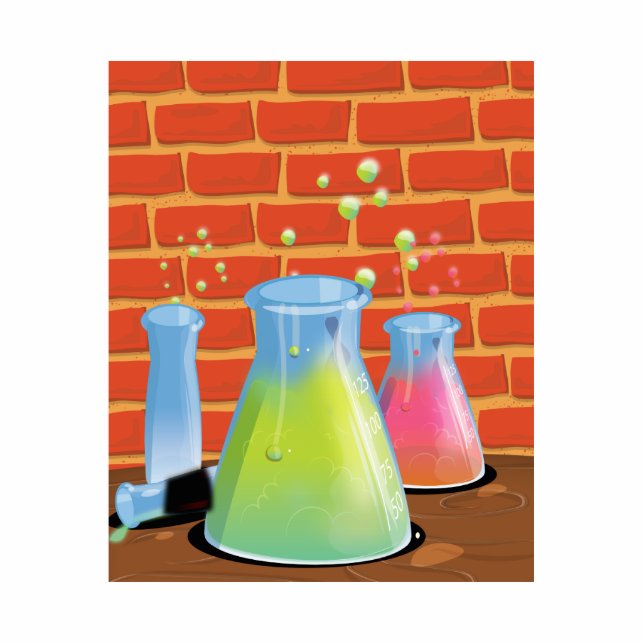 Cartoon Science experiments Statuette (Front)