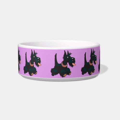 Cartoon scottish terrier by Insima Bowl