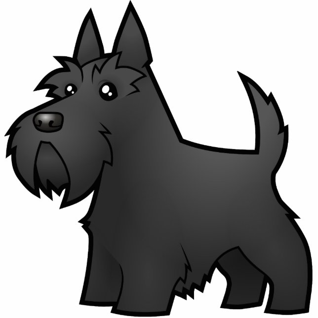 Cartoon Scottish Terrier Cutout (Front)