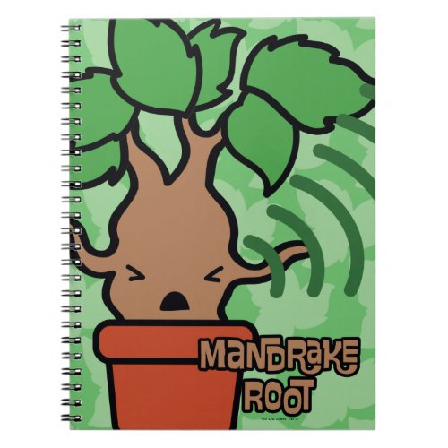 Cartoon Screaming Mandrake Character Art Notebook