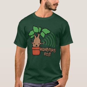 Cartoon Screaming Mandrake Character Art T-Shirt