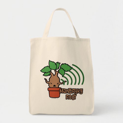Cartoon Screaming Mandrake Character Art Tote Bag